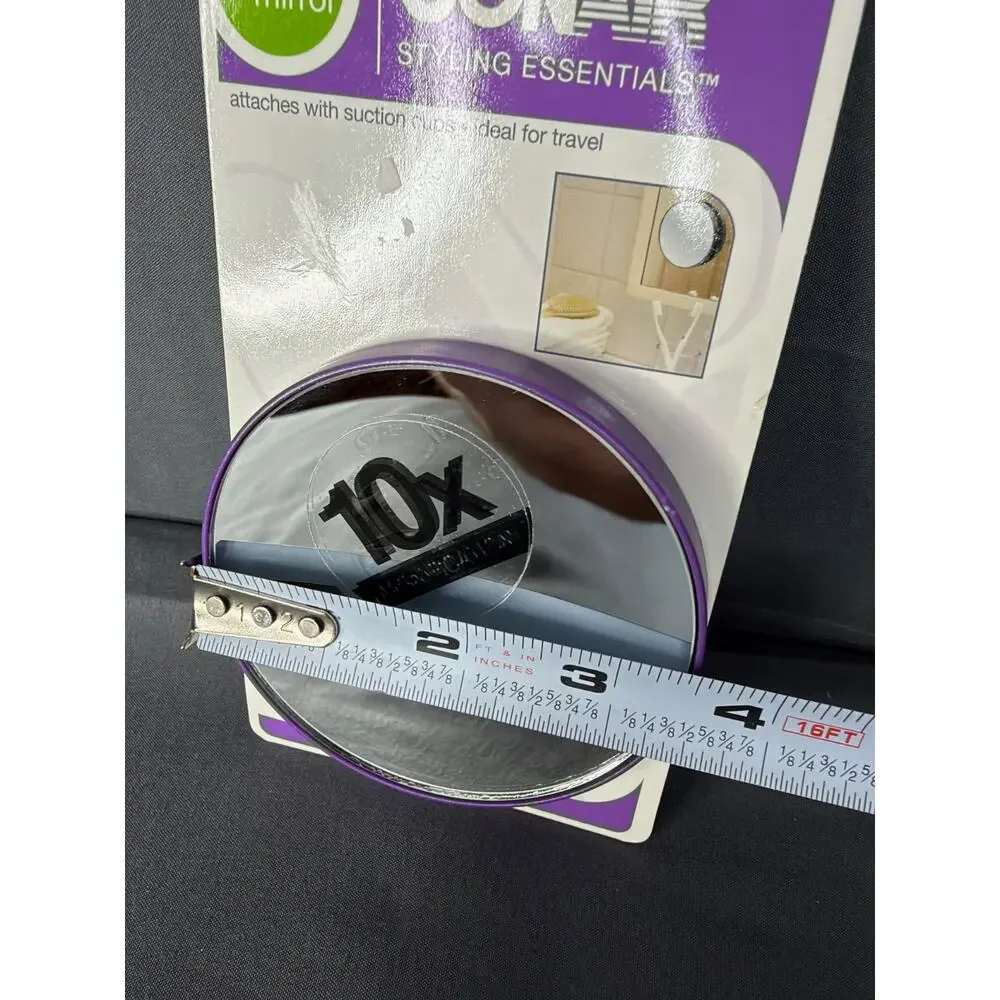 Conair Suction Cup Mirror, 10x Magnification NIP 2010